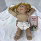 Vintage Cabbage Patch Doll Out Of Box No Clothes Blonde Yarn Dena Adrienne