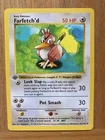 Pokemon Cards TCG Farfetched 1st edition Base Set Shadowless  27/102 NM / M WOTC