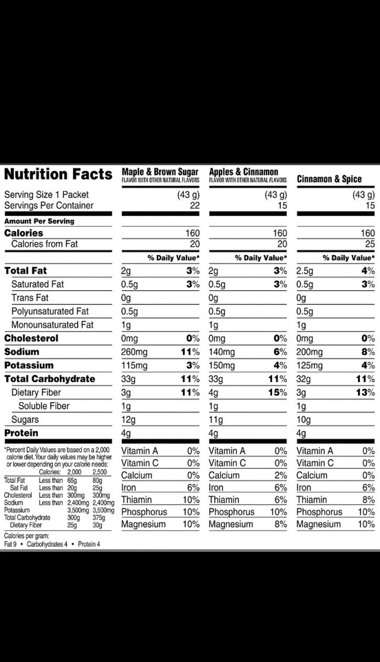 Quaker Hafer Instant Sortenpaket, Ahorn, Äpfel, Zimt (52 Päckchen) gentechnikfrei - Bild 2 von 4