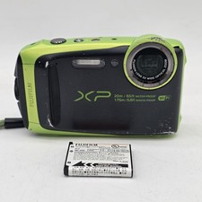 Fujifilm FinePix XP120 Digital Camera - Black/Lime Green TESTED WORKING