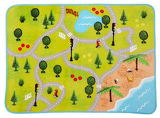 LEGO City Map 46 in x 60 in Fun Play Plush Throw Blanket Polyester Brand New