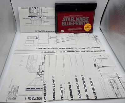 Star Wars Blueprints Set of 15 New in Bag A New Hope Movie Ballantine Books 1977