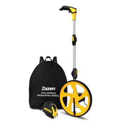 Measuring Wheel in Feet and Inches Starting Point Arrow and Cloth Carrying Bag