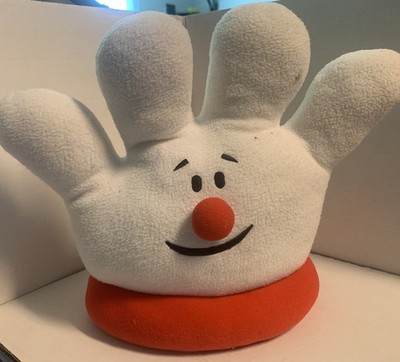Hamburger Helper Helping Hand Plush Toy Mascot   White Glove Hand   Soft Plush