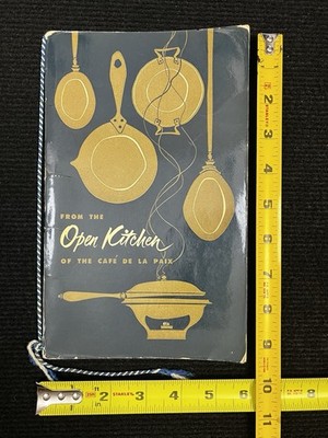 VTG Menu Open Kitchen Café de la Paix Hotel St. Moritz Central Park NYC Tassle