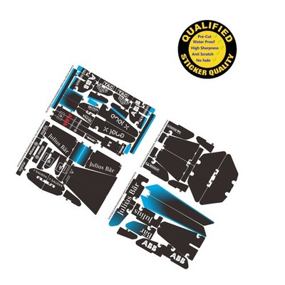 Custom sticker for MOC CaDA C64004 F1 car, Precut sticker only, no bricks