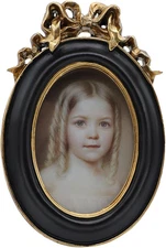 2.5X3.5 Small Vintage Oval Picture Frame, Mini Antique Ornate Photo Frame, for T