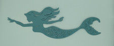 Small 15.5 Blue Metal Wall Hanging Decor Swim...