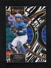2024 Panini Select Premier Level Zebra Prizm Diego Cartaya #29 9v7