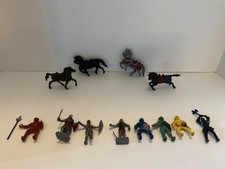 Lot Of Vintage Medieval Knights Horses Lido, Marx