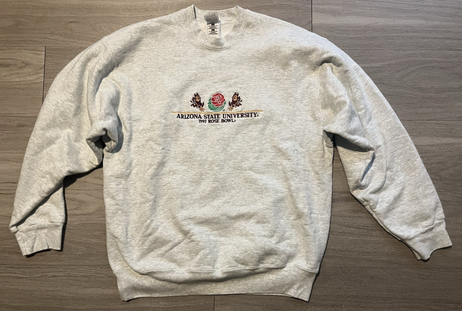 Vintage 1997 Arizona State University ASU Rose Bowl Crewneck Sweatshirt