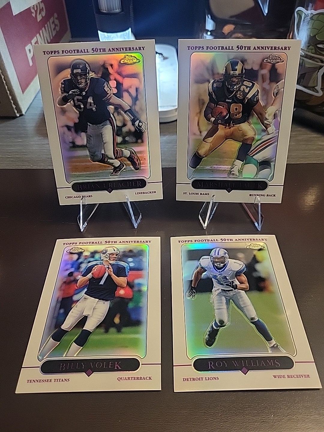 2005 Topps Chrome Football Refractors Urlacher Faulk Volek Williams🔥🔥🔥