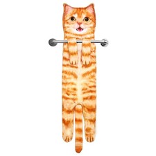 Funny Hand Towels for Bathroom Kitchen - Cute Decorative Fairy Tale Cat Deco...