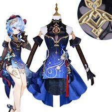Genshin Impact Ganyu Lantern Rite Cosplay Costume Full Set Women Dress Halloween