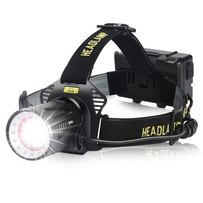 Stirnlampe wiederaufladbar, superhelle 100000LM LED Camping Stirnlampe mit Bewegung