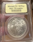 1878-p Rev 79 Slabbed Morgan Silver Dollar