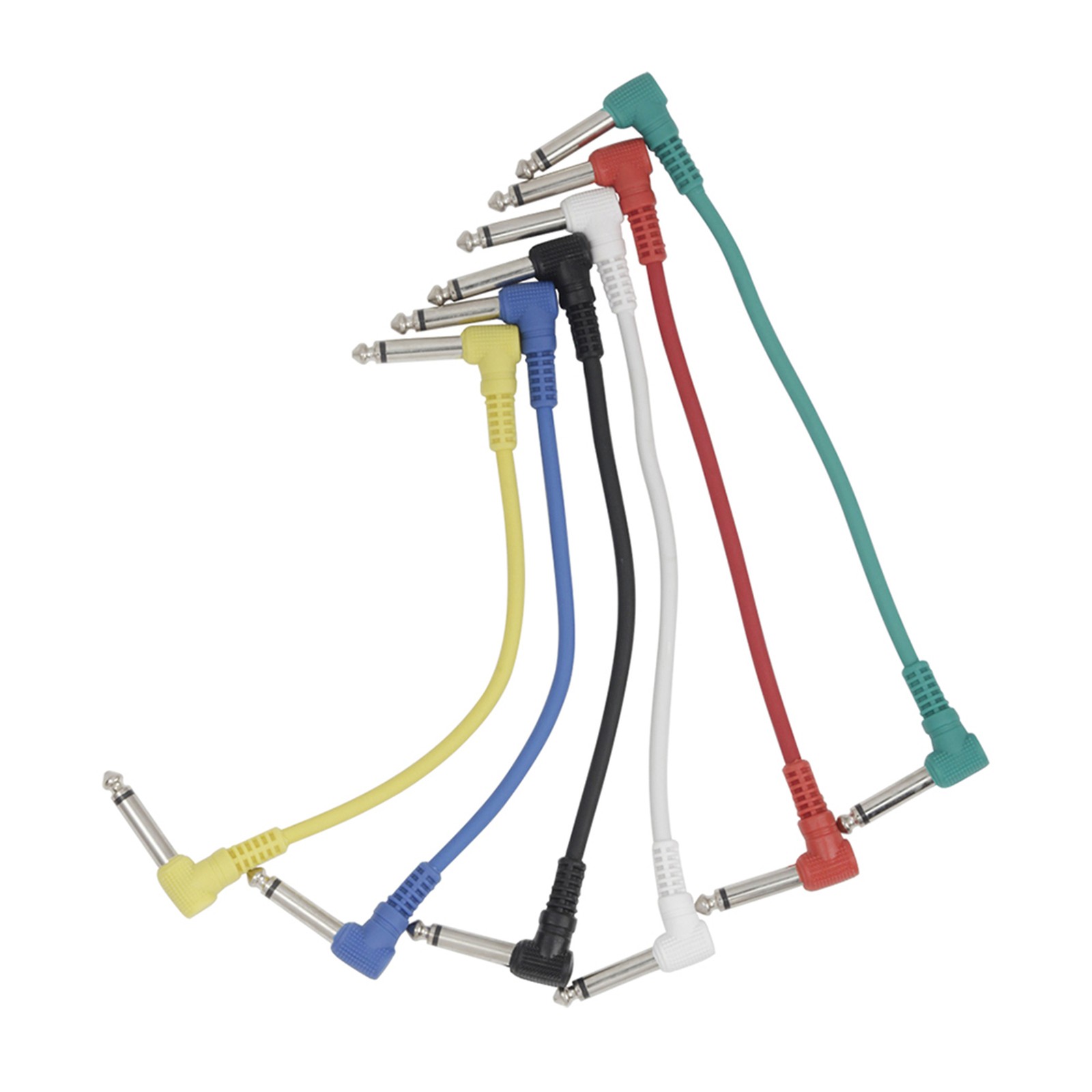Colorful Guitar Effect Pedal Cables Instrument Audio Leads Patch Cord 21cm Lengt