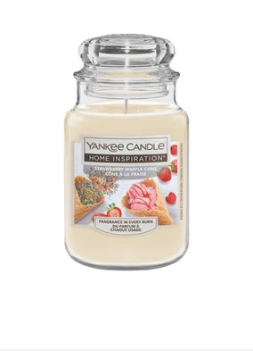 Yankee HI Strawberry Waffle Cone Large 538g Glas