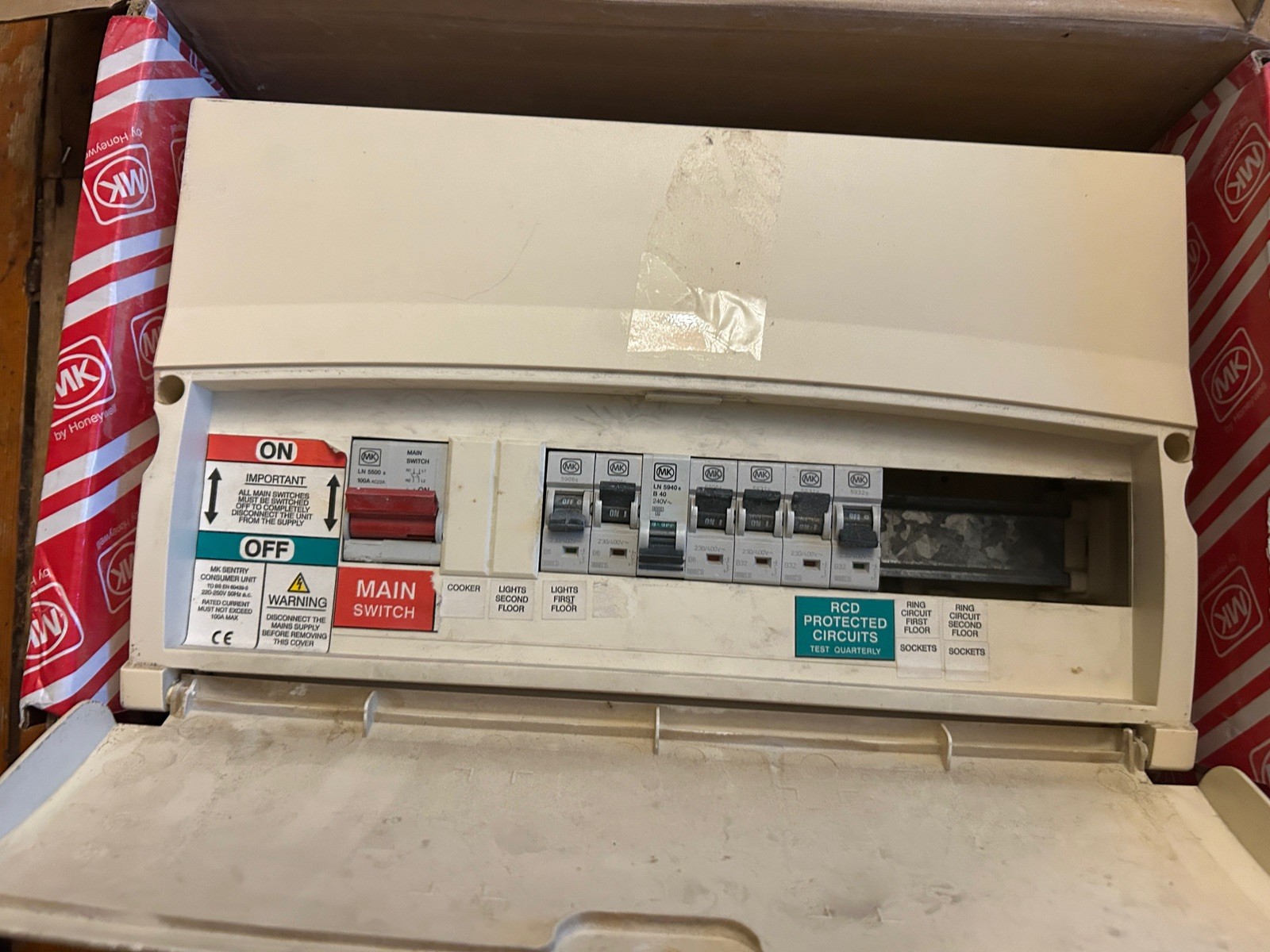 mk sentry consumer unit