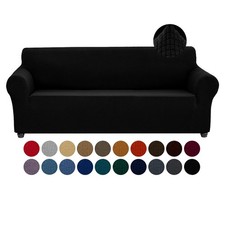 Stretch Couch Cover Slipcovers, 1-Piece Sofa Covers for 3 Cushion Couch Spand...