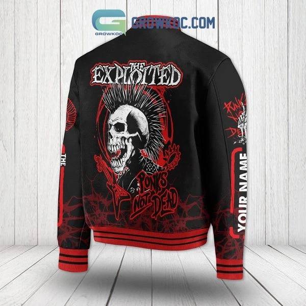The Exploited Rock Band Personalized Baseball Jacket
