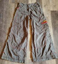 KIK Girl VTG Wide Leg Y2K Stars Rave Skater Gorpcore Baggy Pants SZ 3 Gray