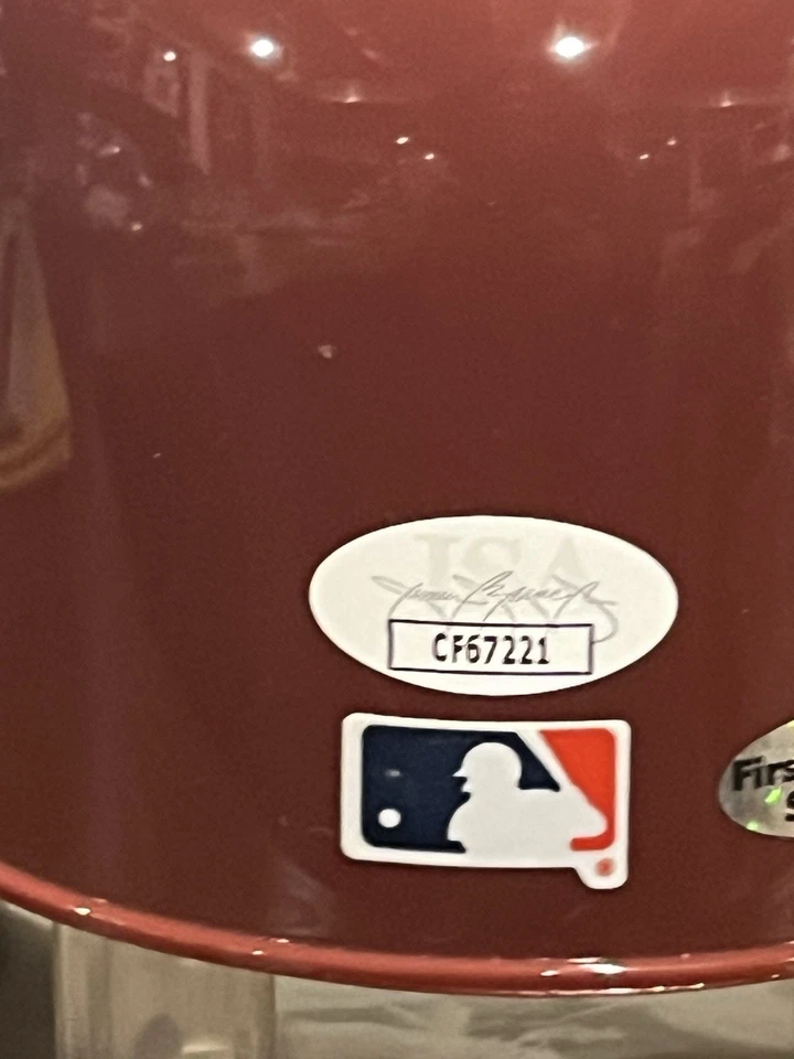 Pete Rose Signed Phillies Throwback Mini Helmet Inscribed 80 W.S. Champs JSA COA - Image 4 of 4