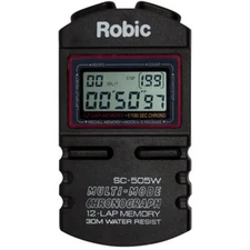 Open Box Robic SC-505W 12 Memory Chrono - Black