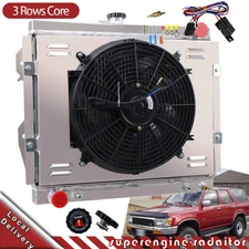 Radiator 3 Row Shroud Fan Relay For 84-95 Toyota 4 Runner SR5 Pickup L4 2.4L AT