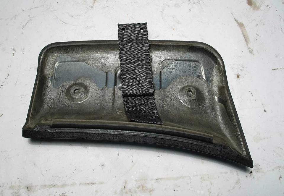 Tablero de instrumentos BMW E39 serie 5 pasajero tapa de vinilo negro USADO Foto 4 de 4