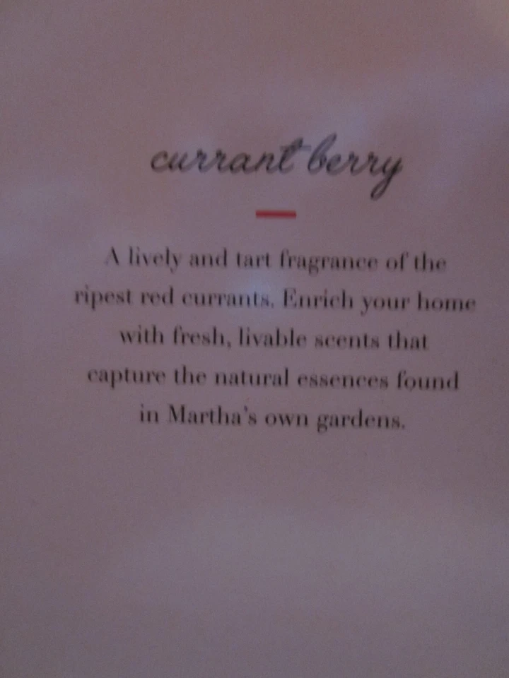 Martha Stewart Collection Reed Diffuser 5.5 fl oz. CURRANT BERRY NIB - Image 4 of 4