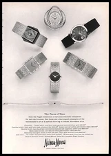 1964 Neiman Marcus Piaget Watches Vintage PRINT AD Luxury Elegance Precision