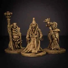 Knucklebones Vastarian Priest Trio 28mm Starsaga, Stargrave  Forbidden Psalm