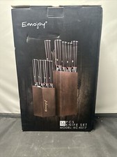 Emojoy 16 Piece Knife Set with Two Blocks and...