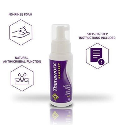 THERAWORX PROTECT Advanced Hygiene and Barrier System Foam 7.1 Fl Oz Pack of 2