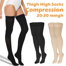 HOT Mejores Medias Pantys Calcetas Largas De Compresion Para Varices Talla L NEW