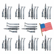 10 Set Dental NSK Style High & Low Speed Handpiece Kit 4 Hole Yabangbang Turbine
