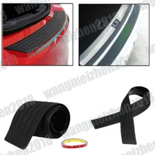 Universal Rubber Car Rear Bumper Guard Protector Trunk Sill Plate Scratch Guard