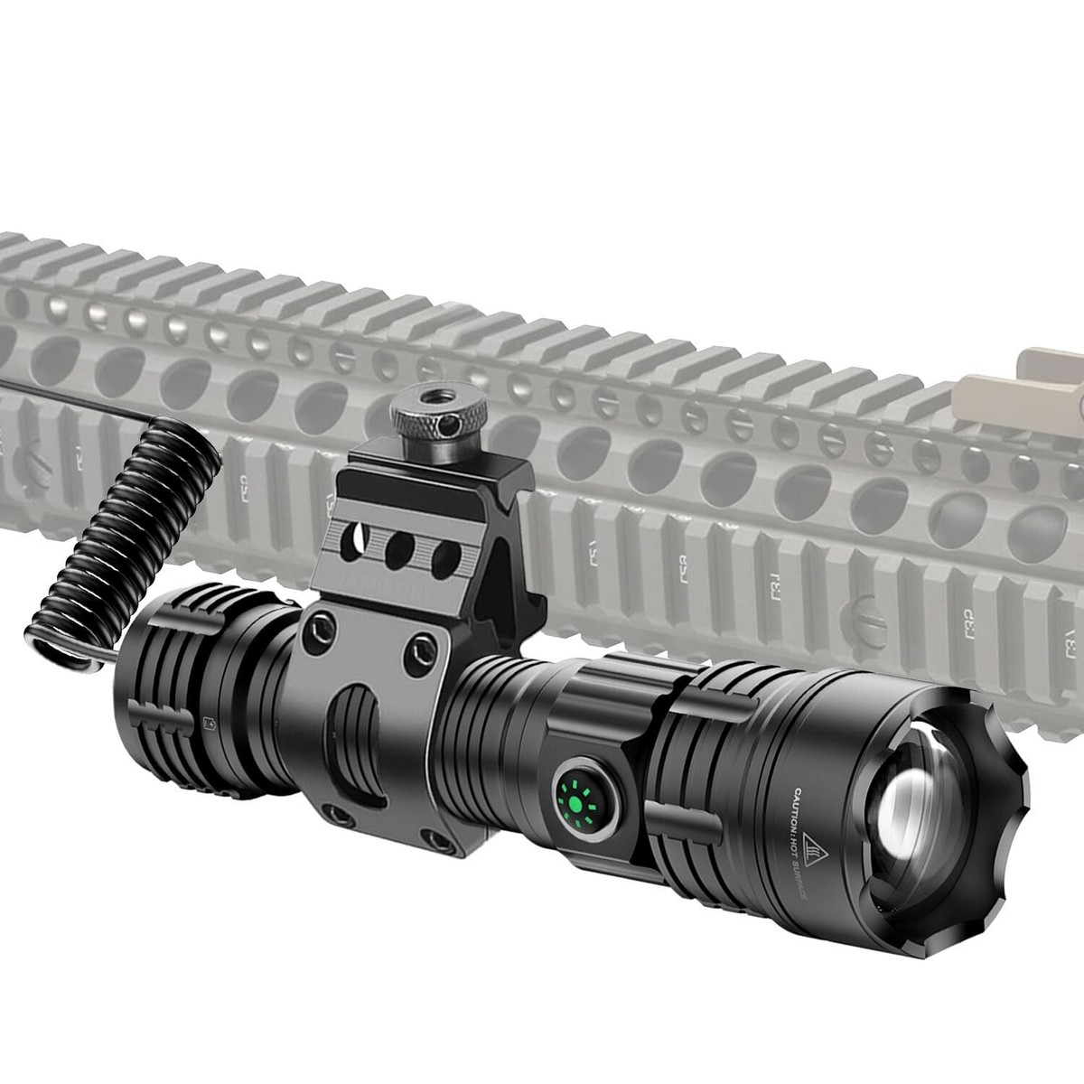 Tactical Flashlight Type-C USB Rechargeable 6000 lumens Zoomable