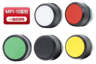 10PCS NEW   MP1-10 SERIES MP1-10R/G/W/B/L/Y PUSHBUTTON SWITCHES  BRAND #T8