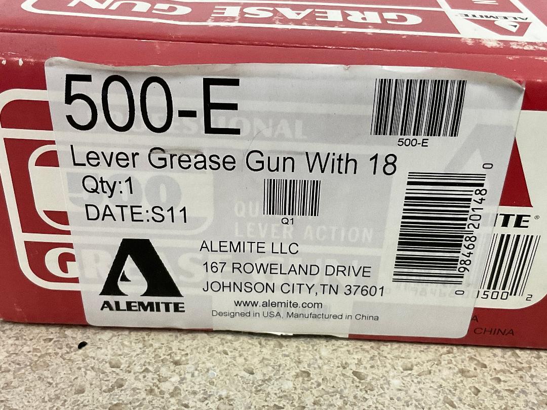Alemite 025500E Grease Gun Red for sale online eBay