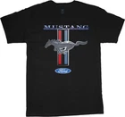 Men's Ford Mustang t-shirt Mustang Pony Tri-Bar design tee Ford Mustang shirt