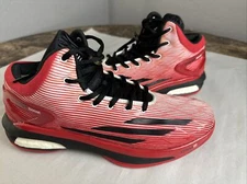 ADIDAS CRAZYLIGHT BOOST DAMIAN LILLARD  RED/WHITE/BLACK C76574 Sz 9.5 Dame
