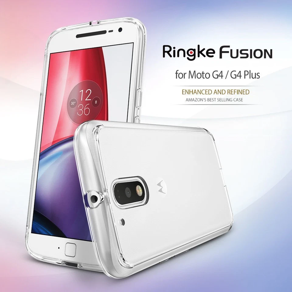 [GRATIS] Vidrio Templado | Ringke [FUSION] Funda Protectora Transparente para Motorola G4 Foto 2 de 4