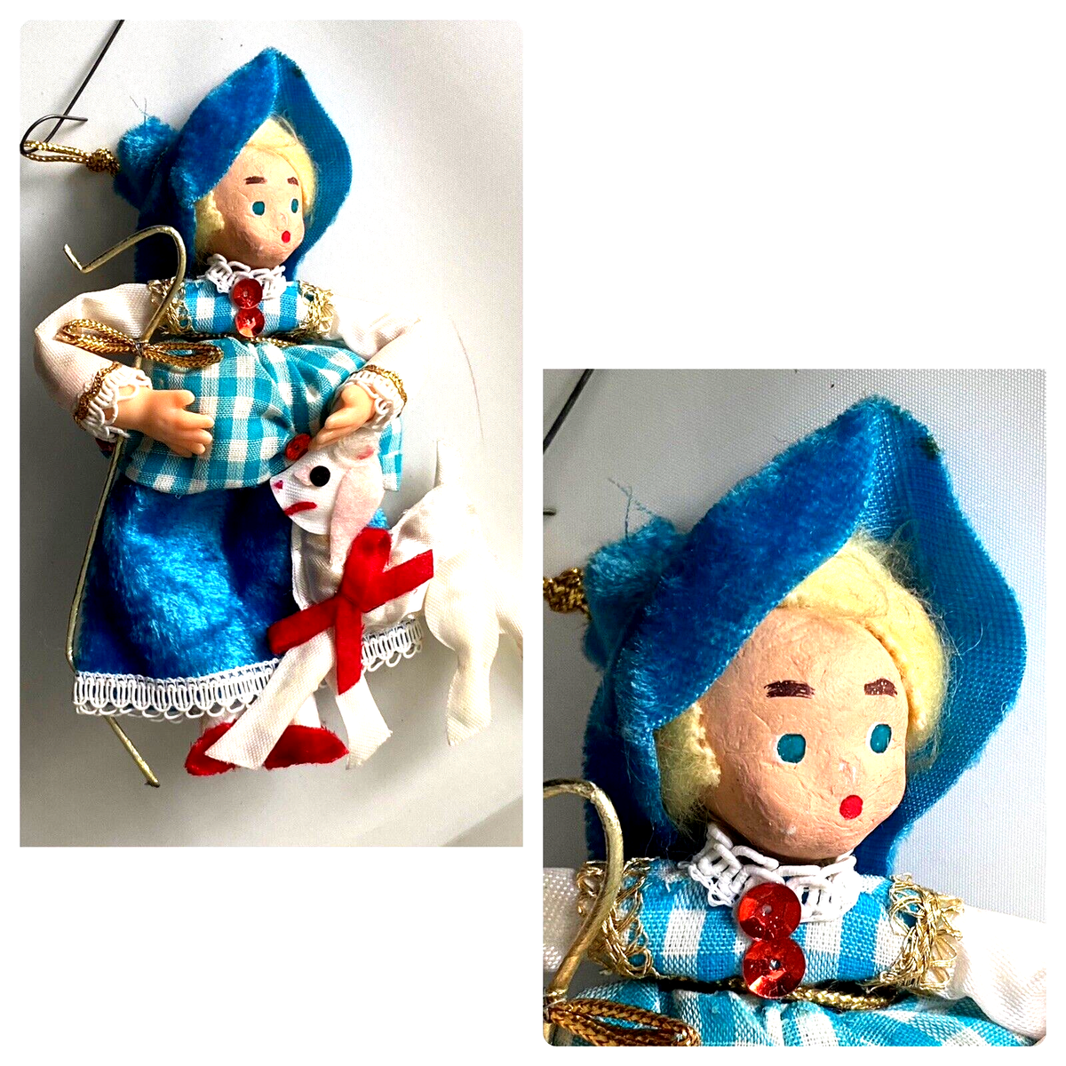little bo peep blue dress Little Bo-Peep, child XS, tap costume, with bonnet, for sale – Once More  From The Top main image 1