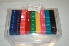 Learning Resources Fraction Tower Cubes LER2509 51 pc MATH U SEE Grades 3-8 New