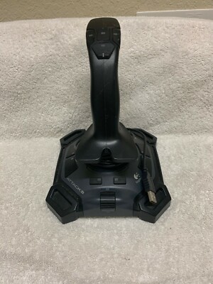 Logitech Attack 3 J-UJ18 Gaming Controller Joystick Paddle USB Flight Simulator