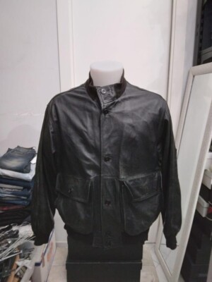 Mira furs collection Lederjacke Gebraucht Man Gr. 46 Schwarz XXC416L