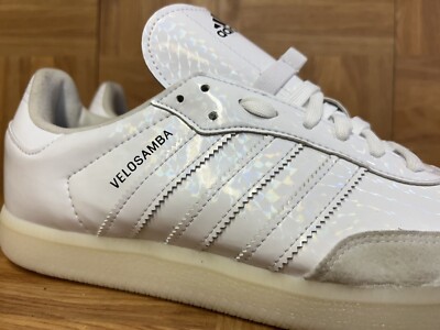 RARE🔥 Sz 8.5 - adidas Samba Vegan White Velosamba Spin