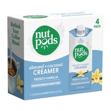 nutpods French Vanilla Creamer - Unsweetened Non Dairy Made from Almonds and ...